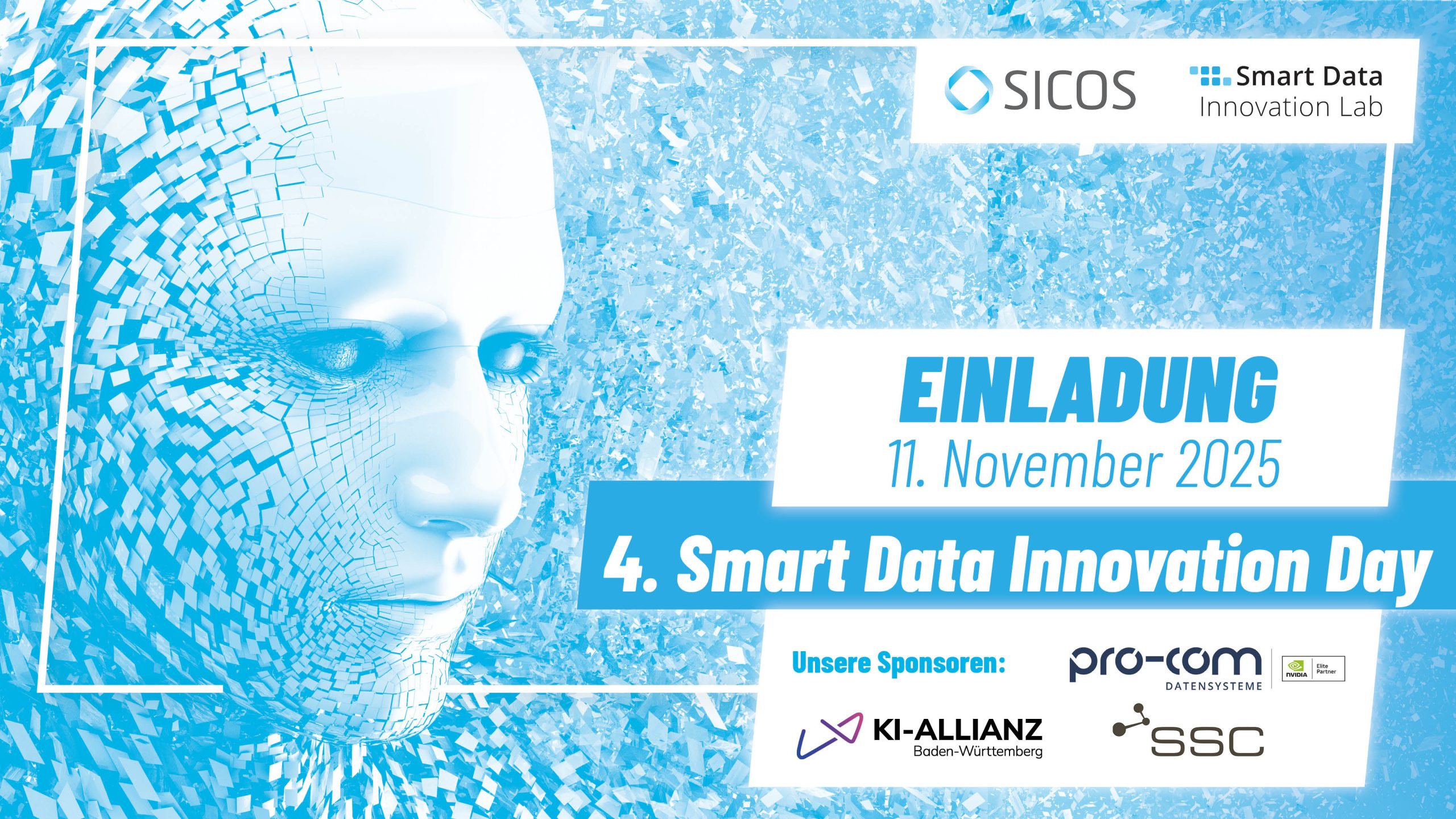 Terminhinweis: 4. Smart Data Innovation Day: Wie Unternehmen KI clever einsetzen – Best Practices und Umsetzungstipps aus Wirtschaft und Forschung