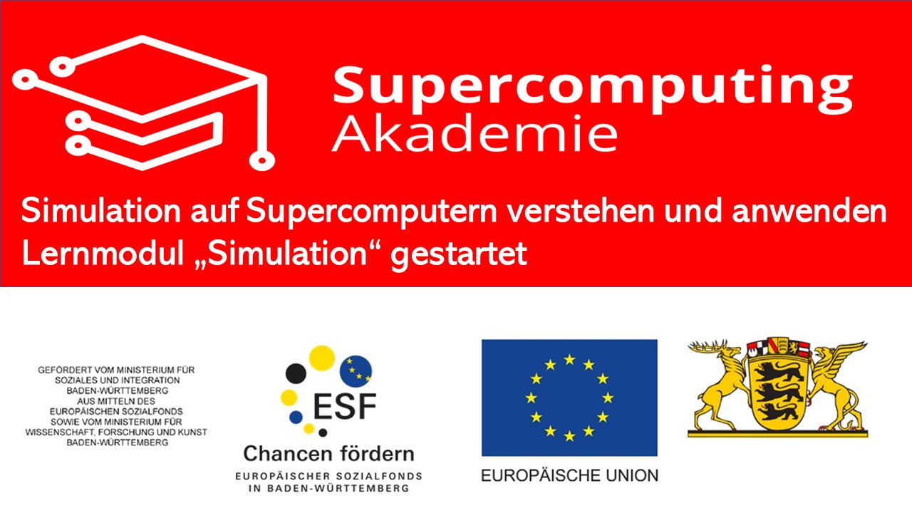 Simulation auf Supercomputern verstehen und anwenden –  Lernmodul „Simulation“ gestartet
